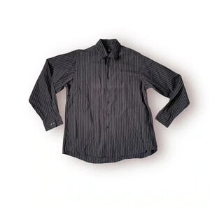 Mens calvin klein striped buttondown shirt